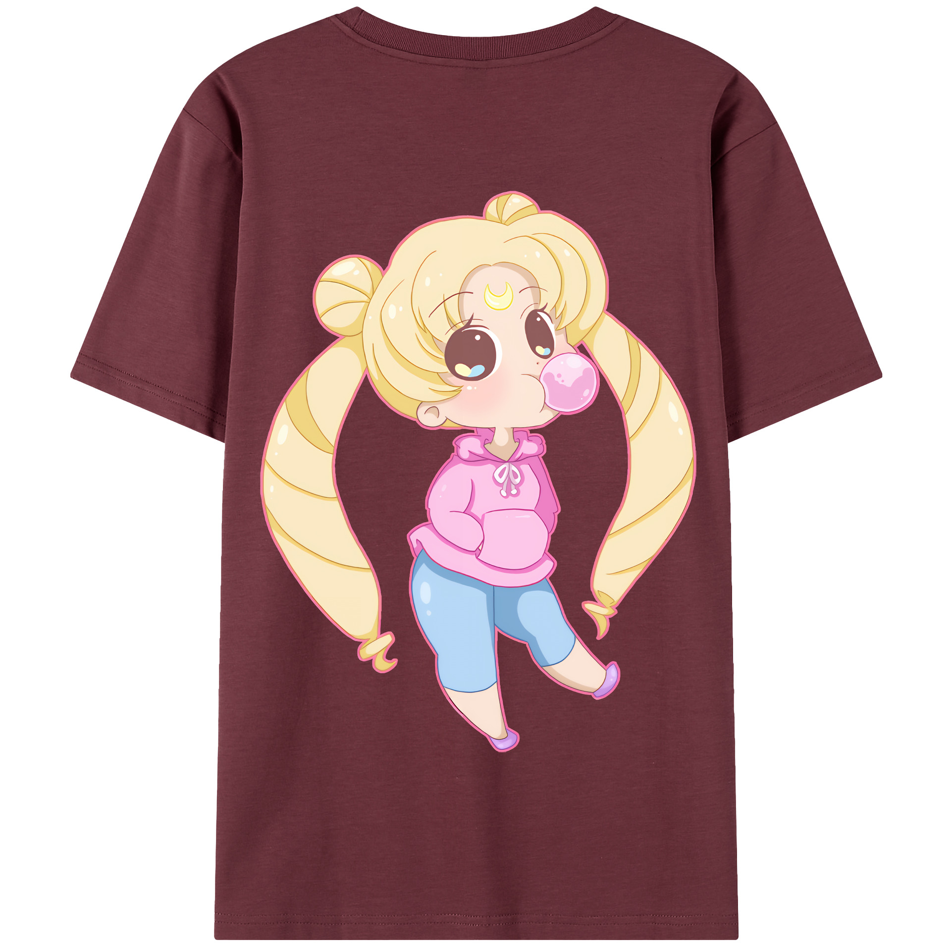 （画像用） 美少女戦士セーラームーン 愛野 美奈子 あいの みなこ Sailor Moon Aino Minako 綿100％半袖Tシャツ（背面プリント）